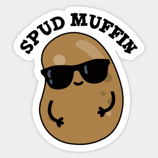 Spud Muffin Cute Potato Pun Sticker